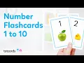 Number flashcards - Numbers flash cards for kids