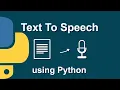 TEXT TO SPEECH USING PYTHON Convert Text to Speech - gTTS Google Text to Speech