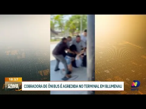 Violência no transporte público: cobradora de ônibus é agredida em Blumenau