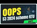 OOPs Part1 KTU Btech 2024 scheme