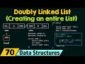 Creating an Entire Doubly Linked List