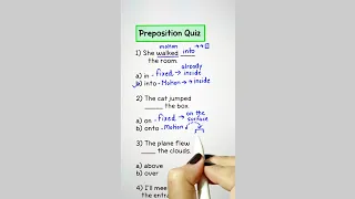 Preposition Quiz