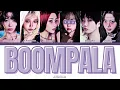 LE SSERAFIM - BOOMPALA // You as a Member // KARAOKE // (6 Members Ver.) Color Coded Lyrics