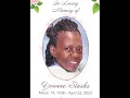 Celebrating the Life of Ms Yvonne Starks