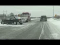 02-22-2023 Owatonna MN - Blizzard Conditions on I35 with Wrecks