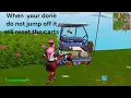 Fortnite Only Up How To Do The Golf Cart Glitch updated
