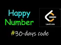 Happy number Leetcode