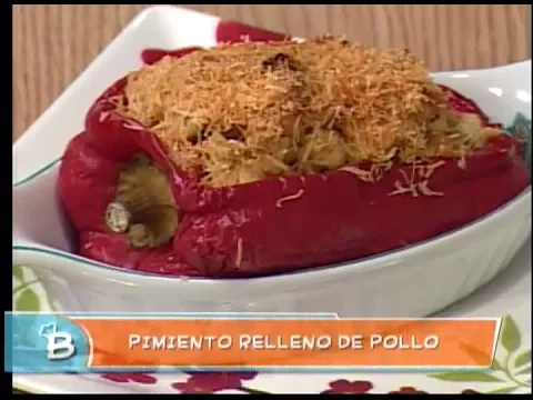 Pimiento relleno de pollo