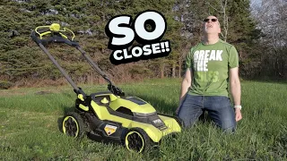 RYOBI 40V Battery Powered Lawn Mower - First Thoughts Is it good enough