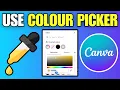 How To Use Color Picker in Canva Eye Dropper Tool