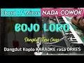Download Lagu BOJO LORO - Versi Dangdut Koplo KARAOKE rasa ORKES || Nada Cowok