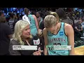 Holly Rowe does it all including an interview in French