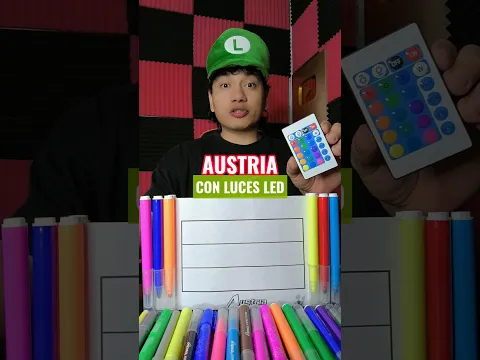 PINTANDO LA BANDERA DE AUSTRIA CON LUCES LED