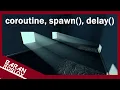 coroutine spawn delay