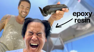 Epoxy Resin & Hair Don’t Mix, I Go Bald