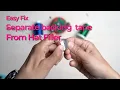 Easy fix to separate the backing tape from hat filer hat size reducer foam
