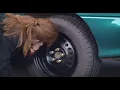 Candid Camera Classic Woman v Tire