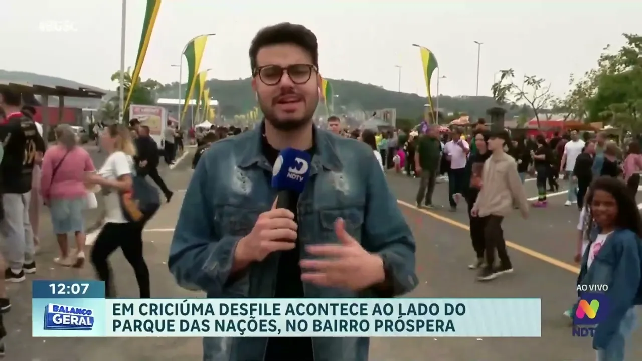Criciúma: Desfile Cívico-Militar acontece no bairro Próspera, ao lado do Parque das Nações