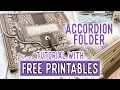 Accordion Folder Tutorial All the Printables for Free Forgotten Library Theme
