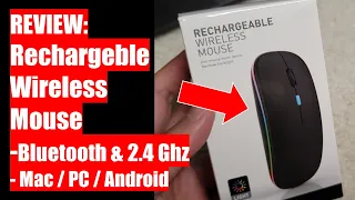 review rechargeable wireless mouse bluetooth u0026 2 4ghz for mac pc