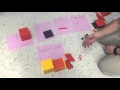 Adding decimals with blocks