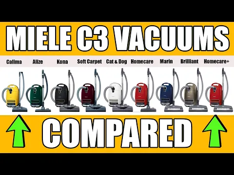 Download MP3 Miele C3 Canister Vacuums Compared Calima vs Alize vs Kona vs Marin vs Brilliant vs Cat & Dog