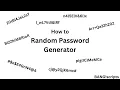 Password Generator Tutorial