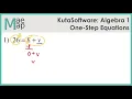 KutaSoftware Algebra 1 - One Step Equations