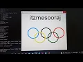 OLYMPIC LOGO PYTHON PYTHON TURTLE ITZMESOORAJ