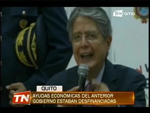 Ayudas económicas del anterior gobierno estaban desfinanciadas