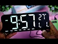 GH 0707 Digital LED Alarm Clock Review and Settings