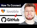 How To Connect Lovable To Github Step By Step