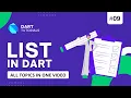 List in Dart Dart list tutorial Dart tutorial