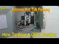 How to wire a 50 Amp GFCI Breaker in a Sub Panel Part 2 of 4 DIY Spa Wiring made Easy