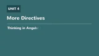Thinking in Angular1 29 - ngShow and ngHide