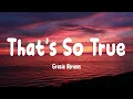 Download Lagu Gracie Abrams - That’s So True (Lyrics)
