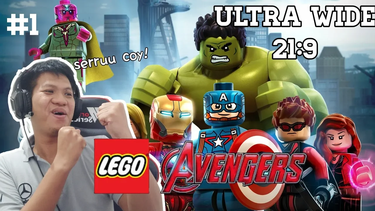 Iron Man + Wolverine + Hulk BERAKSI!! LEGO Marvel Super Heroes part 5 (UltraWide 21:9). 