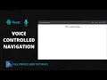 Reactjs Voice Controlled Navigation Voice recognition tutorials