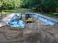 In Ground Swimming Pool Demolition Time Lapse