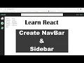 How to Create a Navigation Bar and Sidebar Using React React Components Series