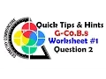 G-CO B 8 Worksheet - Hint