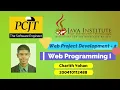 Program the user sign up process including input validations Java Institute Charith Yohan
