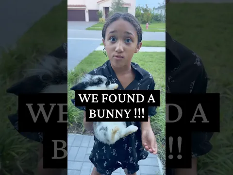 Daughter finds a BUNNY then THIS HAPPENS!!🐇🐰 #dlafam #shorts #londyn