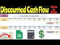 How to perform a Discounted Cash Flow Model Step by Step Intrinsic Value for Beginners