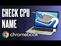 How to Check What CPU You Have on Chromebook ChromeOS