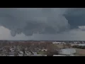 Rotation of a funnel cloud in Pontiac Illinois