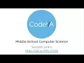 Computer Science in Middle School