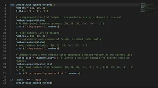 Python Interview Question Difference between append and extend