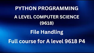 Python - A Level Computer Science 9618