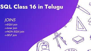SQL class 16 in Telugu JOINS EQUI INNER NON EQUI SELF joins